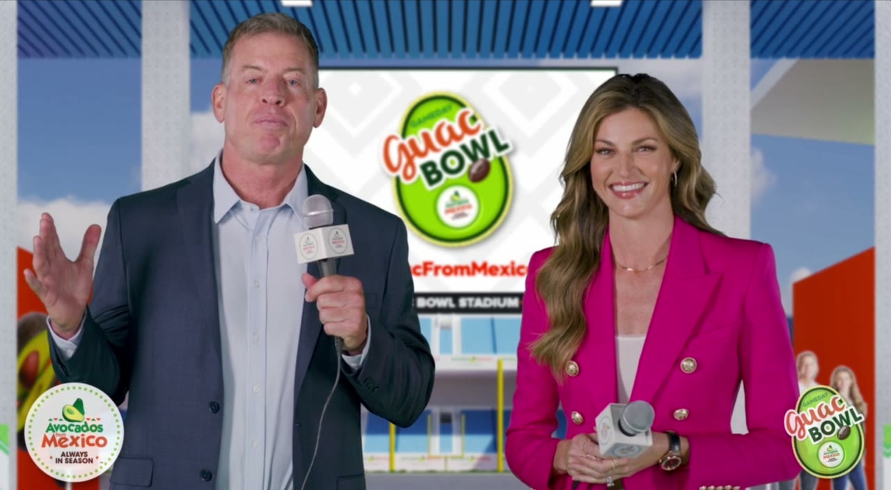 Guac Bowl with Troy Aikman and Erin Andrews